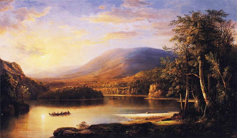 Robert S.Duncanson Ellen s Isle oil painting picture